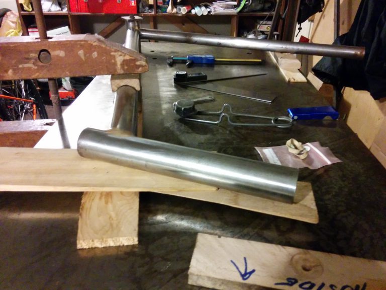 set up for down tube brazing