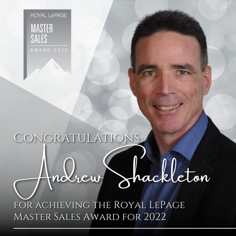 Andrew Shackleton Master Sales Award